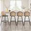 Yes Upholstered Chenille Bar Stool with Steel Frame-2066087895