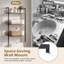 96cm H x 53.5cm W Metal Bookcase-254993333