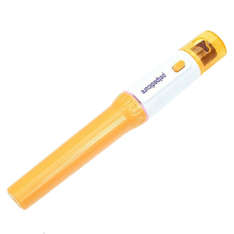 Dog Nail Grinder 6,9 po sans fil avec 4 têtes pour petits chiens de taille moyenne, orange