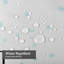 Rideau de douche blanc en demi-teinte avec 12 crochets-255321336