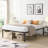 Heavy Duty Queen Size Black Metal Bed Frame, Easy Assembly, Quiet Use, 1000 - Pound Static , Strong Steel Slats For Mattress, Under Space Storage, Leg Holes Attachments Effortless Silent Functioning,-1577929983
