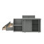 Lit plateforme simple en bois avec bureau intégré et tablette de rangement pratique au pied du lit-1672449621