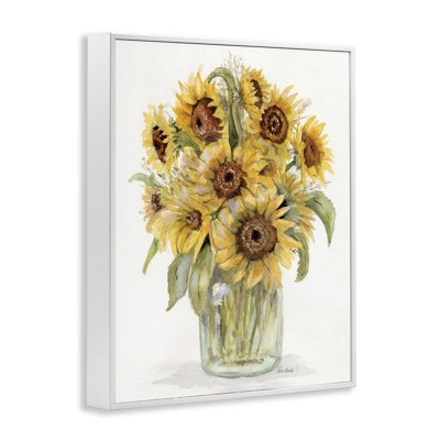 Bouquet de tournesol à l'aquarelle, estampe numérique, design par Patti Bishop