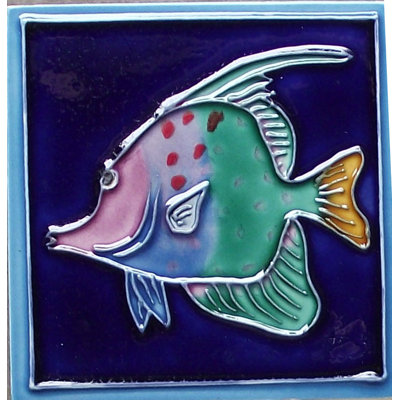 Marine Fish 3x3" Art Tile Magnet