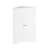 White Corner Cabinet With 2 Doors And Adjustable Shelf - Freestanding For Bathroom, Kitchen, Living Room Sleek Storage In Inviting Organization Concept