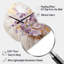 Horloge murale mauve et violette Chernev-1653752027