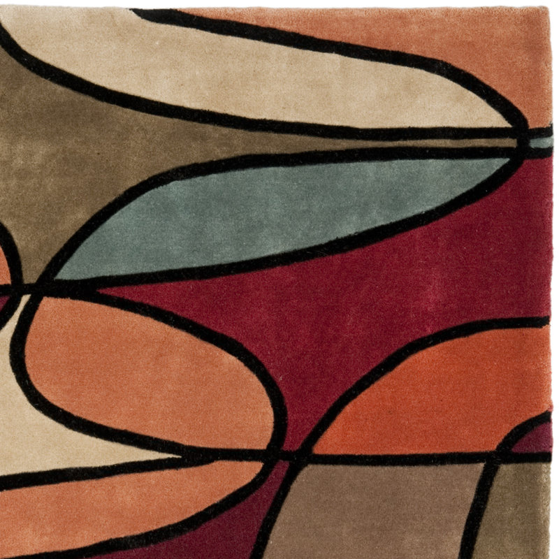 Tapis contemporain assorti, Rectangle 7 pi 6 po x 9 pi 6 po