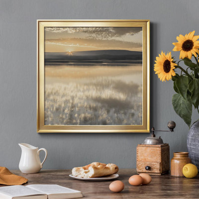 Serene Sunrise - peinture sur toile encadrée