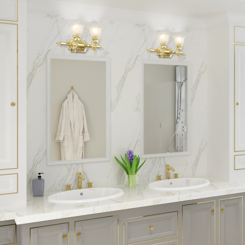 Christiansburg 2 - Light Dimmable Vanity Light, Polished Brass
