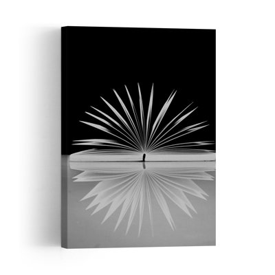 Affiche murale minimaliste abstraite et élégante « Reflet d'un livre ouvert »