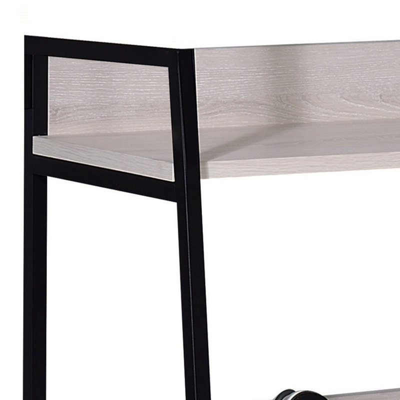 Bibliothèque échelle à 5 niveaux, 67.5" H x 16.5" W x 16.5" D, Black