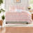 Soft Microfiber Bedding Sets Twin Xl, Ruffle Blush Style For Home