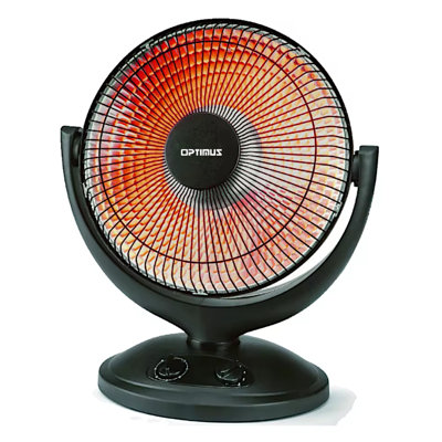 Oscillation Parabolic Radiant Heater, Thermostat and Timer