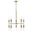 Lustre linéaire moderne 10 lumières spoutnik Peachey