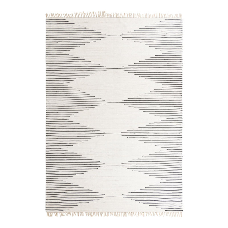 Albertas Cotton Geometric Indoor Rug, Rectangle 10' x 14'1"