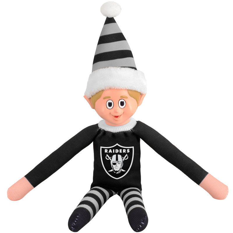 Christmas Sports Stuffed Holiday Accent, Oakland Raiders