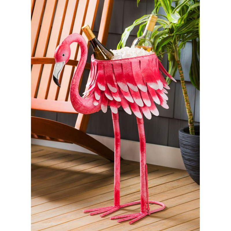 Refroidisseur / pot en métal Flamingo