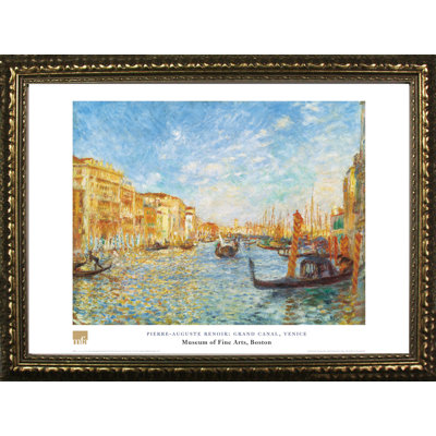 « grand canal, venice » par pierre-auguste renoir, reproduction d’art encadrée Museum Masters