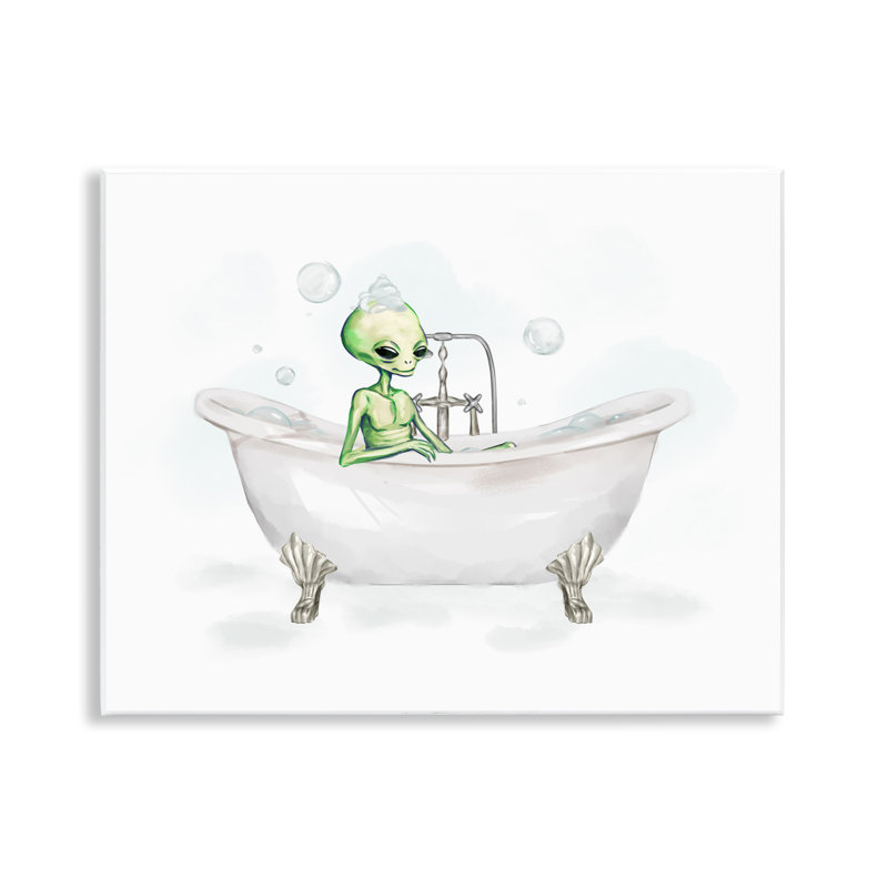 Alien Bubble Bath Wall Plaque Art by Ziwei Li