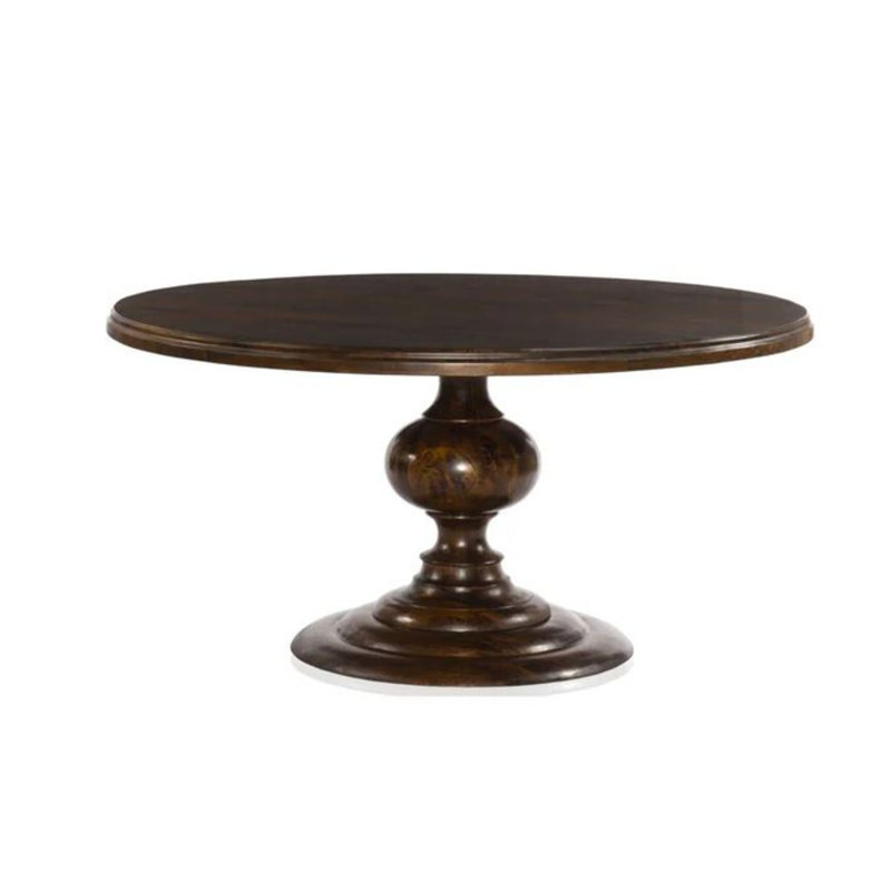 Table de salle à manger Sahara, H 30 po x L 48 po x l 48 po, Chêne foncé