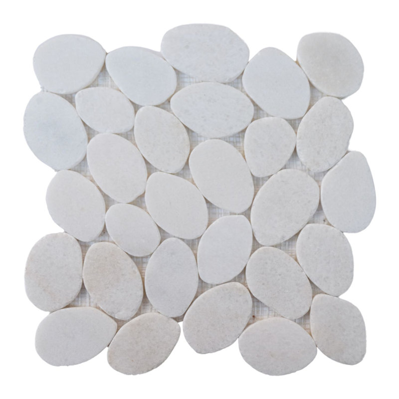 Hawaii 12" x 12" Natural Stone Pebbles Mosaic Wall & Floor Tile
