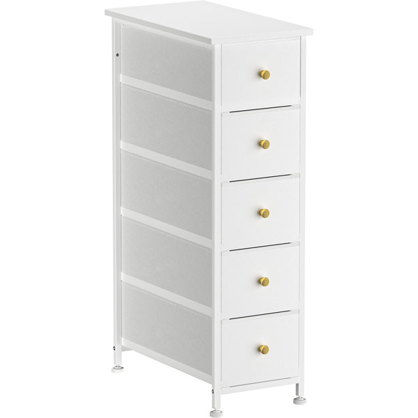 4 Drawer Dresser for Bedroom, Clothes Fabric Storage Tower for Clothing  Organization, Linens, Closet (Light Gray 16.5 x 33 In)