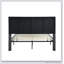 Structure de lit plateforme tapissier, support en lattes de bois, assemblage facile