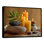 Relaxation Candles and Bamboo - impression sur toile de bambou, art mural asiatique gris