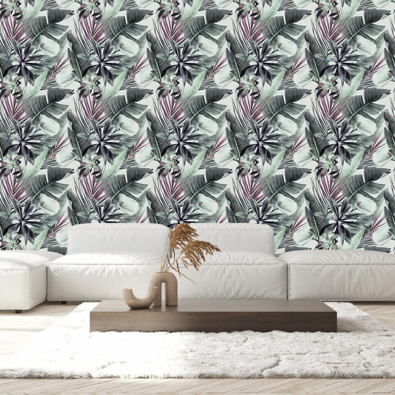 Panneau de papier peint Kight Callas and Plants, L 2,08 pi x L 10,42 pi