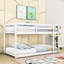 Lit superposé simple au-dessus de simple avec conception de plancher bas et échelle-1660775601