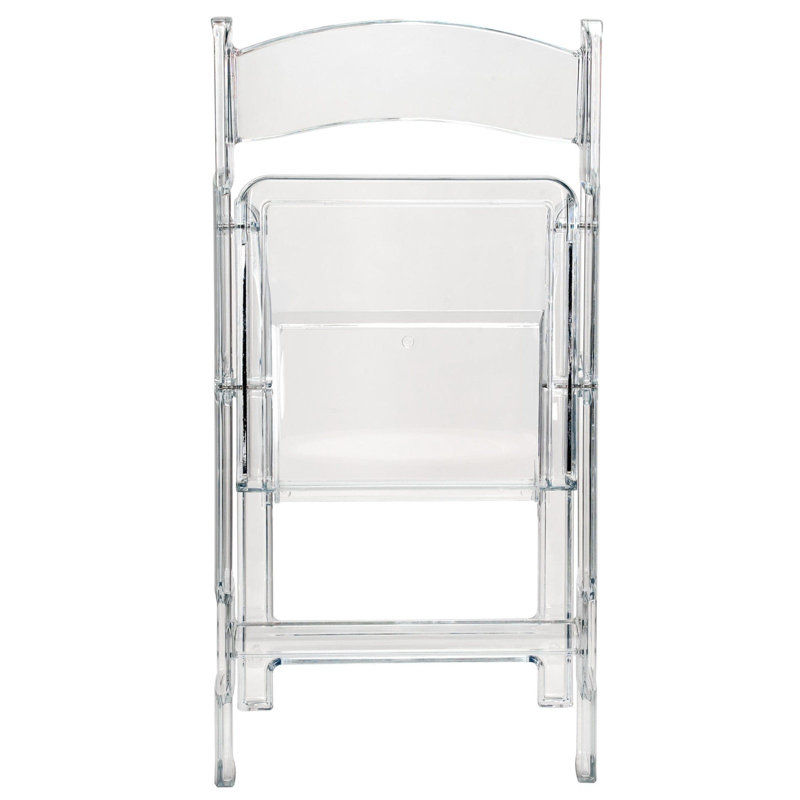 Clear Resin Folding Chair by Chivari