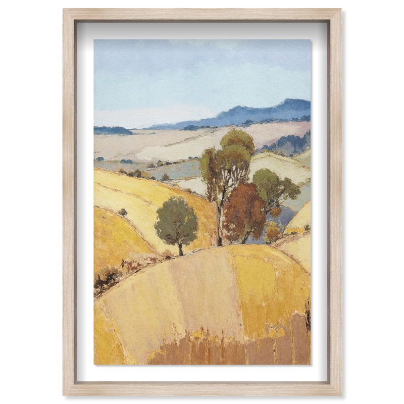 From Home Framed Graphic Art, 25.5"H x 37.5"W, Natural Oak Shadowbox