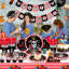 161 pcs Pirate Birthday Party Supplies, Pirate Party Decorations&Tableware Set