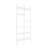 80.7"H X 29.5"W 6-Tier Acrylic Bookshelf Clear Multipurpose Storage Rack