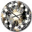 Golden Foliage II - horloge murale moderne Mid-Century-40743924