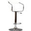 Tabouret réglable pour la salle à manger avec base et siège rembourré en similicuir-805895606