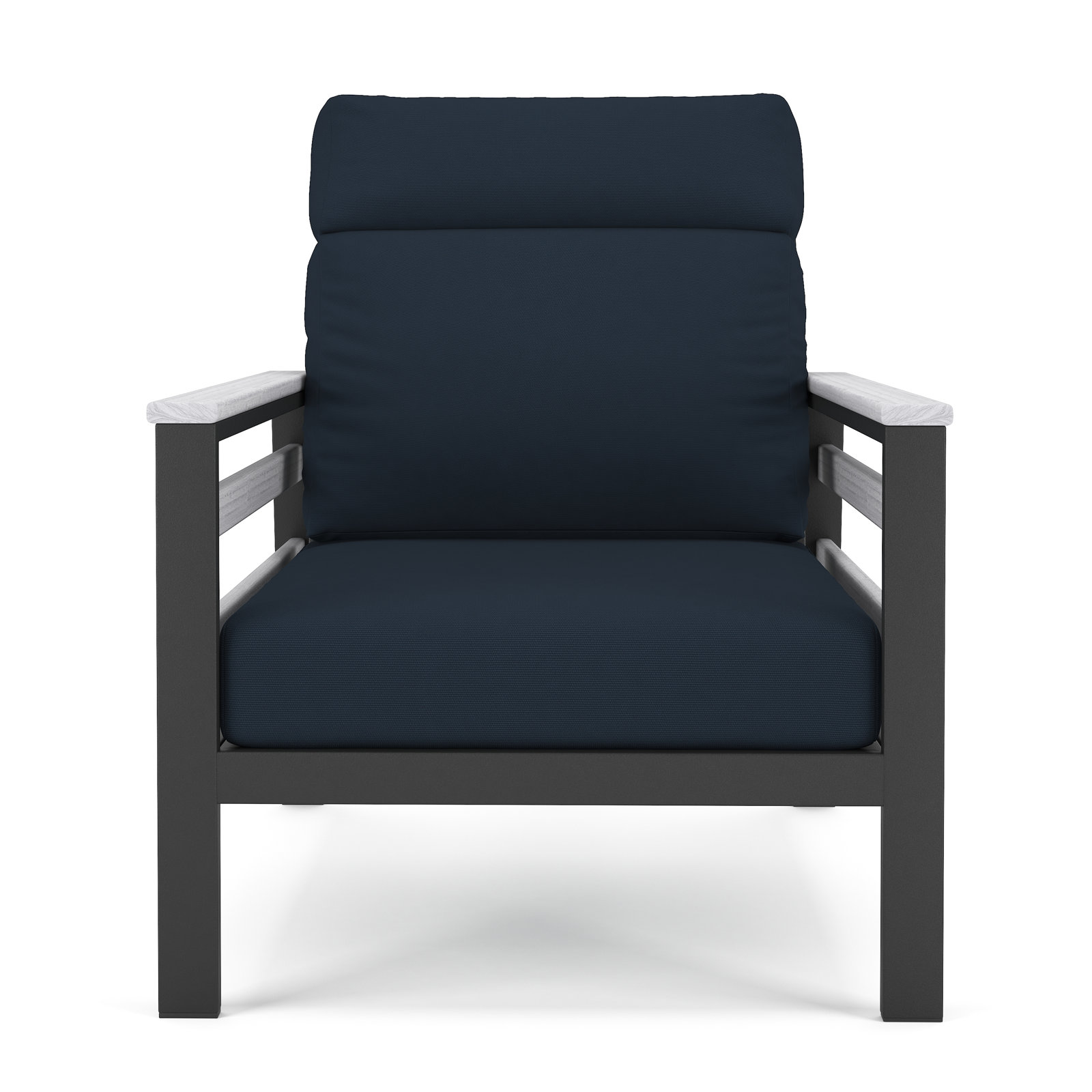 Townsend Sunbrella® Patio Lounge Chair, White, Canvas Navy
