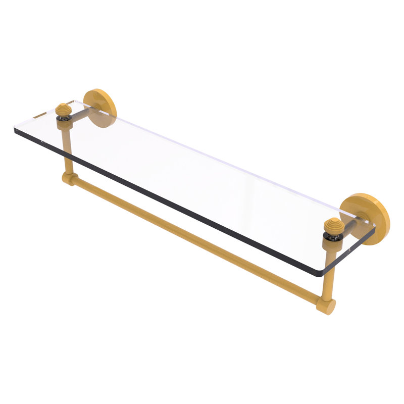 Tablette flottante avec barre à serviettes Southbeach, H 5 po x l 22 po x P 5 po, Or espagnol