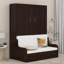 Grand lit escamotable mural avec coussin-112715781
