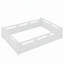 Lit plateforme double pleine grandeur avec garde-corps pleine longueur, base de lit double à profil bas, sans sommier tapissier, blanc-1122789976-1122789977