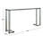 Brockham 52'' Glass Top Console Table-1022841799