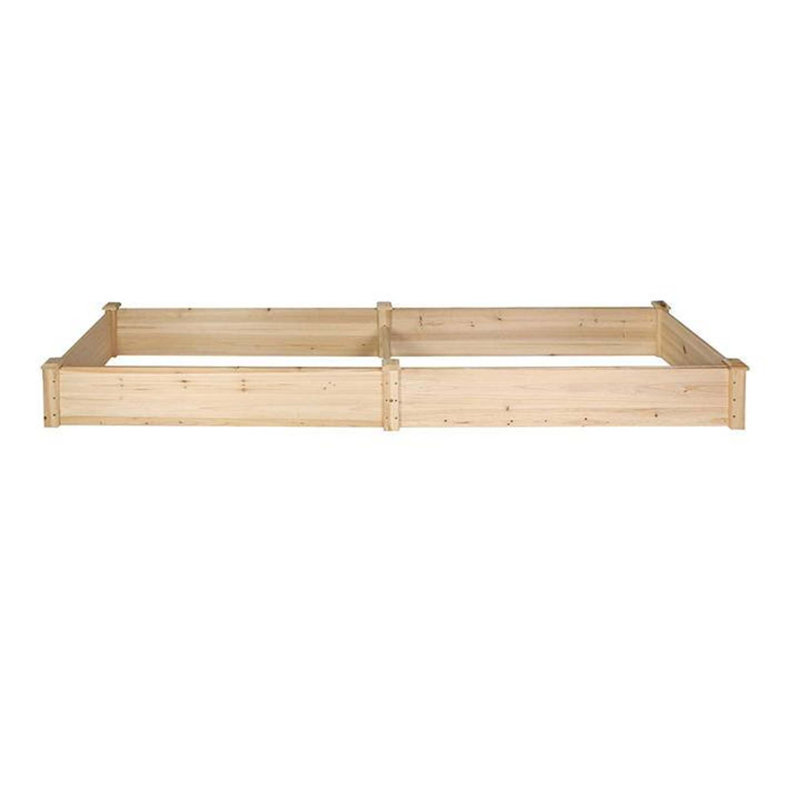 Boîte à fleurs polyvalente en bois avec deux espaces de plantation pour des jardins florissants