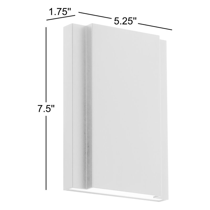 Layne 5.25" LED Wall Sconce 3-CCT 2700K-3000K-3500K, Black, 2700K