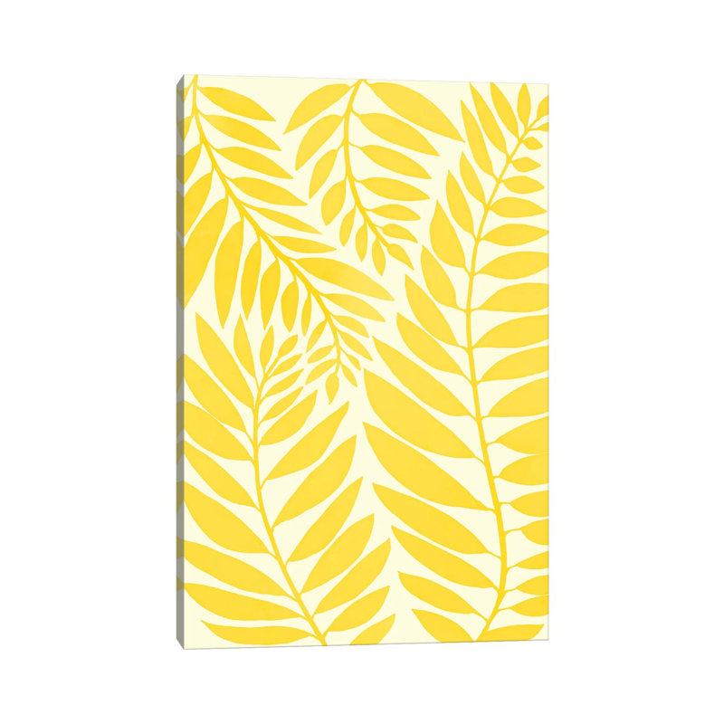 Golden Yellow Leaves - Wrapped Canvas Print, 20.32 cm H x 30.48 cm W