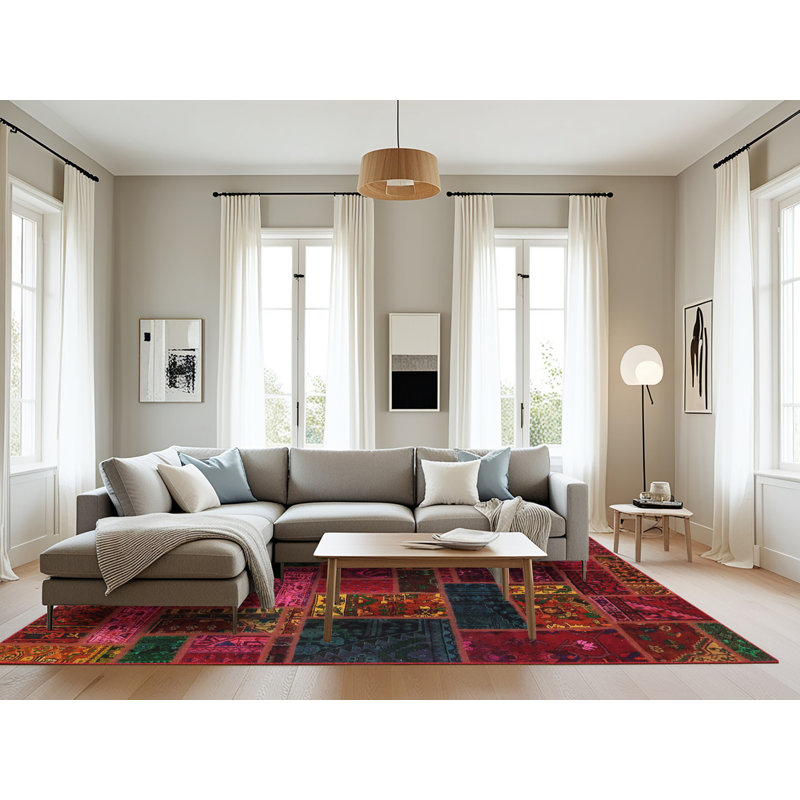 Abstract Indoor Rug, Rectangle 8' x 12'