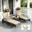 Ensemble de 2 coussins de chaise pliables beiges en mousse haute résilience pour le confort et la durabilité à l'extérieur-676892867