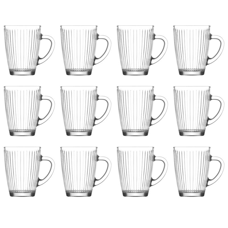 Glass Coffee Mug, 12, 300