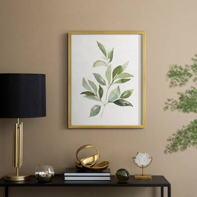 Fresh Leaf Montage II Framed Print - Solid Wood