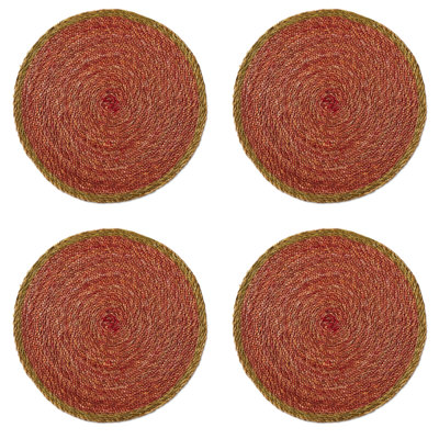 Ensemble de 4 napperons overstitch