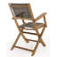 Woehler Folding Patio Dining Armchair with Cushion